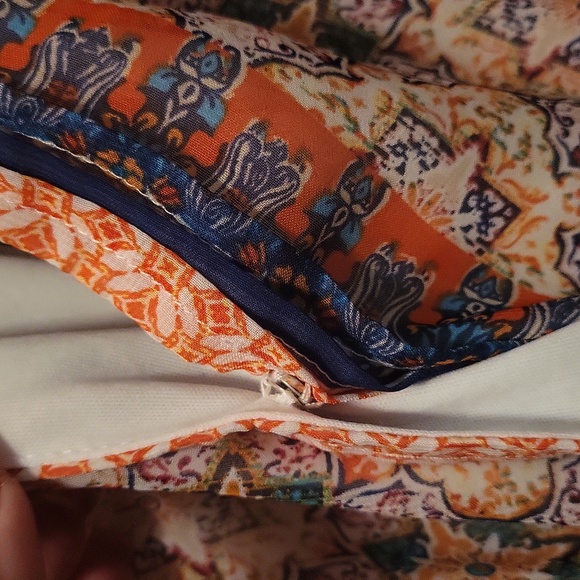 Ana sleeveless, boho, pull on, V neckline, free flowing w/lining - Picture 9 of 9